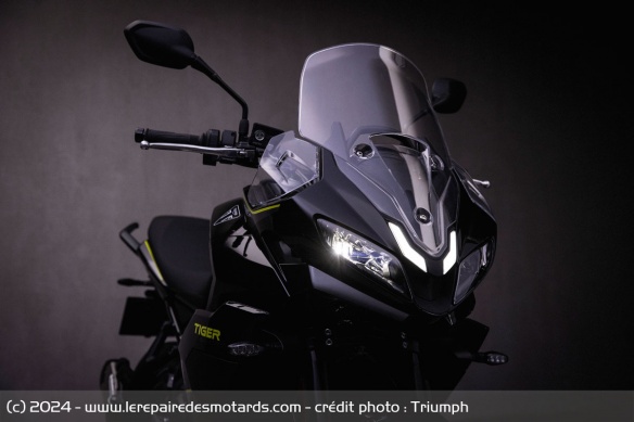 Les phares de la Triumph Tiger Sport 800