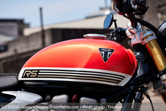 Le réservoir de la Triumph Speed Twin 1200 RS