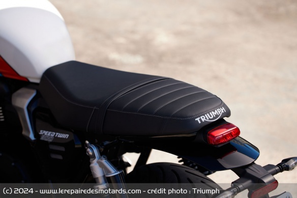 La selle de la Triumph Speed Twin 900