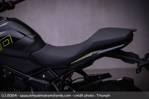 La selle de la Triumph Tiger Sport 800