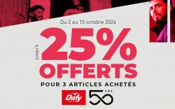 Promo : jusqu'à 25% de remise chez Dafy