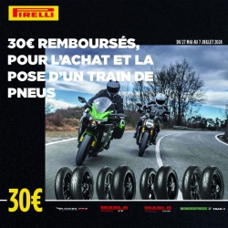 Promo Pirelli : 30 euros remboursés sur le pneus