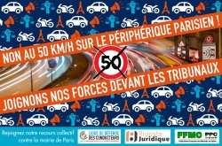 Recours collectif contre le périphérique à 50 km/h