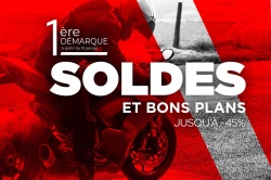 Soldes : jusqu'à -45% chez Motoblouz