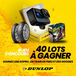 Jeu-concours Dunlop : remportez une GoPro, des pneus et des cadeaux