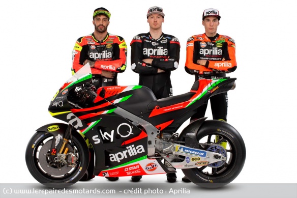 L'équipe 2019 d'Aprilia en MotoGP