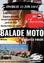 Balade moto au profit de rve de clown 