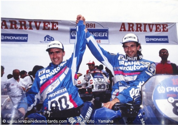 Paris-Dakar : première victoire moto de Peterhansel en 1991