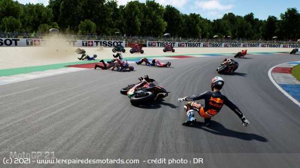 Mais l'IA passe aussi complètement à côté de son sujet sur certaines pistes, ici Assen