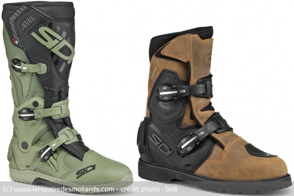 La botte MX Crossair et la demi-botte Mid Adventure 2