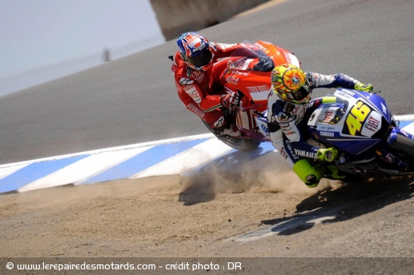 Les 10 courses qui ont marqué l'histoire : Rossi et Stoner a Laguna Seca