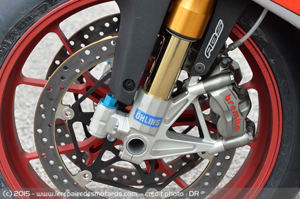 Freinage Brembo ABS et Fourche Ohlins Aprilia RSV4 RR & RF Factory