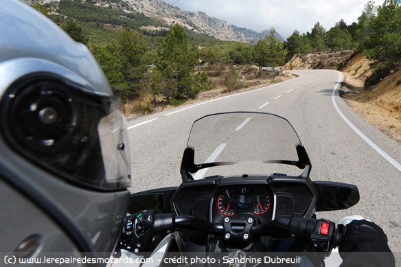 Poste de pilotage du Can-Am Spyder F3-T