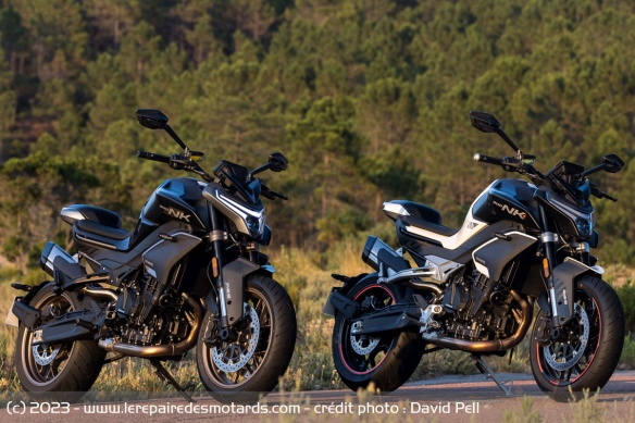 Les roadsters CFMoto 800 NK Sport et Advanced