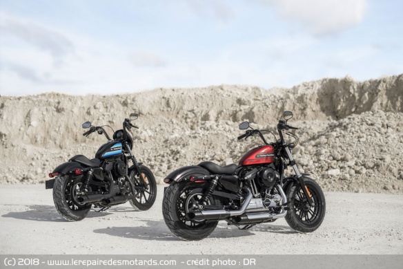 Vue arrière Harley-Davidson Sportster 1200 Forty-Eight Special & Iron