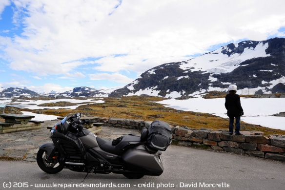 Essai Honda F6B et neige