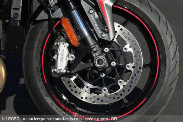 Les étriers Brembo de la Kawasaki Z H2