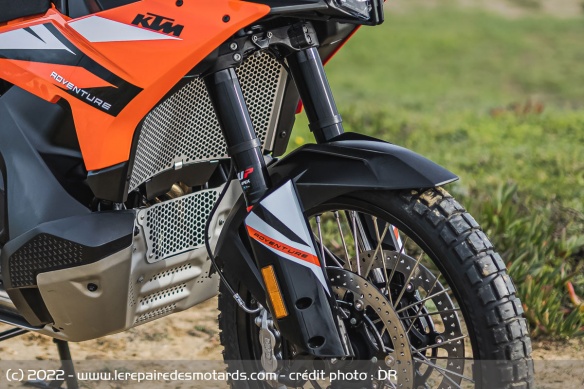 La fourche WP Apex de la KTM 890 Adventure