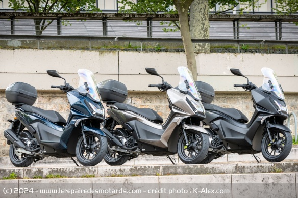 La gamme de coloris du Kymco Sky Town 125