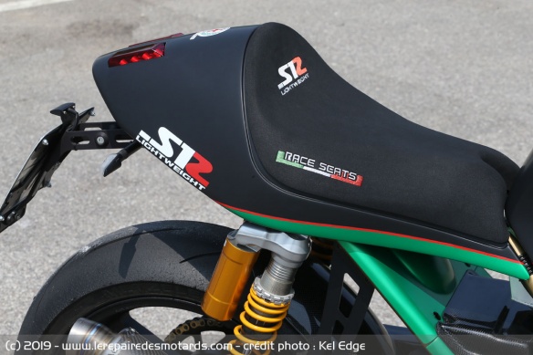 La selle monoplace de la Paton S1-R Lightweight