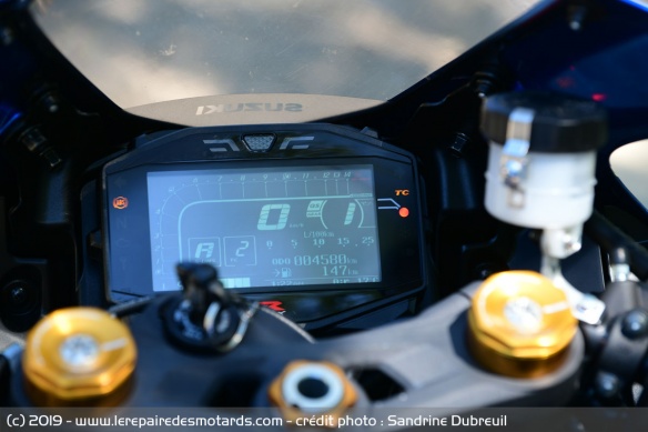 Compteur de la Suzuki GSX-R 1000 R