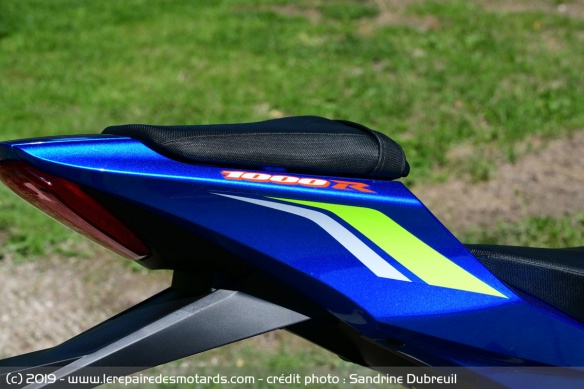 Selle passager de la Suzuki GSX-R 1000 R