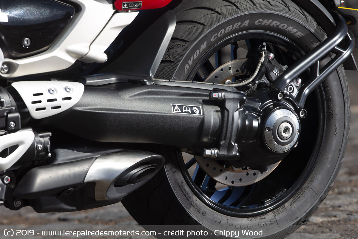 Axe d'équilibrage de roue monobras arrière - Moto Vision