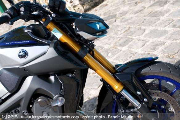 La nouvelle fourche de la Yamaha MT-09 SP