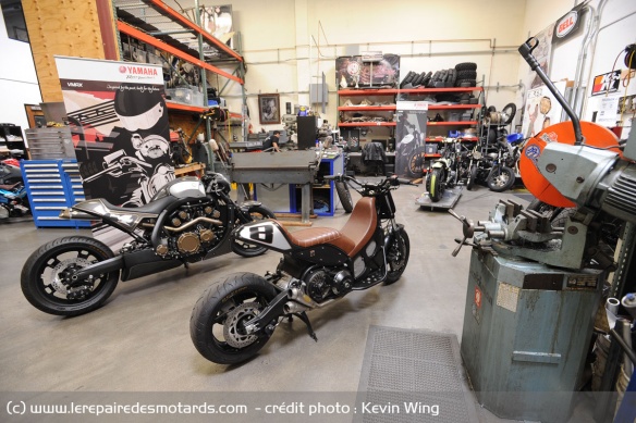 Deux prépas Yamaha de VMAX et TMAX tronent dans l'atelier RSD