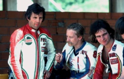 Phil Read, Teuvo Lansivuori et Barry Sheene (photo : DR)