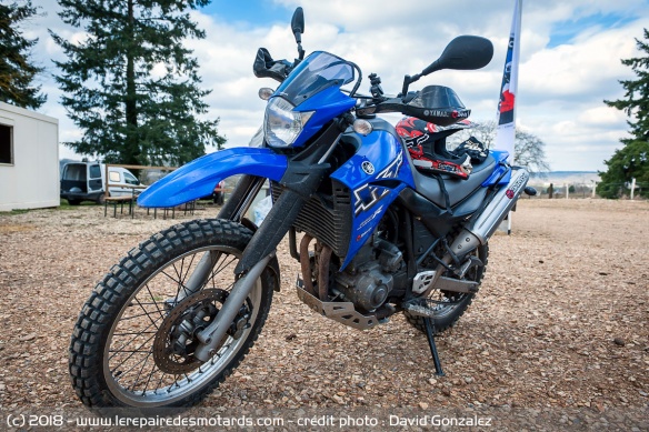 C'est sur une Yamaha XT660 que l'on a monté les TKC 80