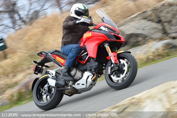 Essai pneu Pirelli Scorpion Trail II sur Ducati Multistrada