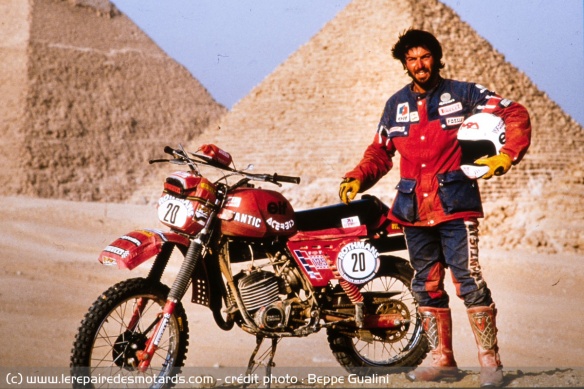 Beppe lors de son premier rallye en Egypte