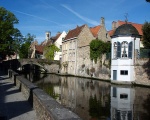 Un des canaux de Bruges, la Venise du Nord (c) Jean-Christophe Benoist