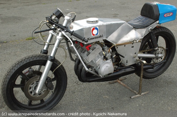 La cadre monocoque de l'Offenstadt Kawasaki 750