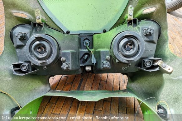 L'optique comme le carnage de tte de fourche sont en mauvais tat