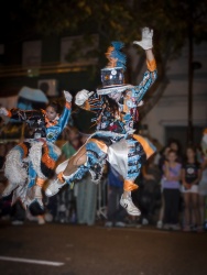 Représentation artistique durant un carnaval de Buenos Aires