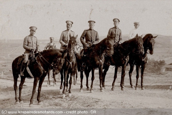 Officiers bulgares durant la 1re Guerre Mondiale en 1916