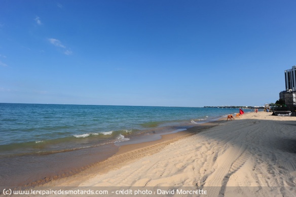 La plage au sable fin de Chicago