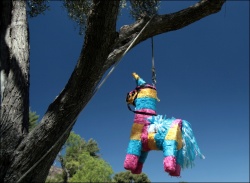 Piñata suspendue 