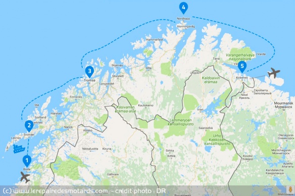 Etapes de notre Trip hivernal en Norvège