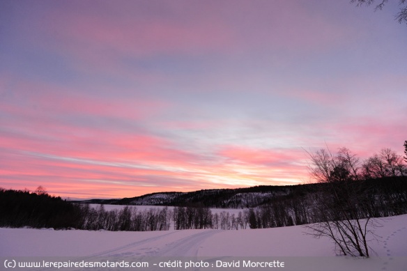 Coucher de soleil sur le Finmark